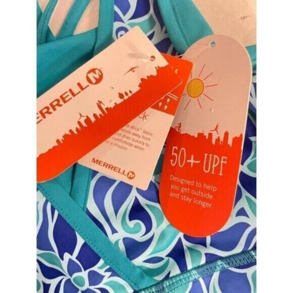 Merrell Nora Aruba Botanical Floral Racerback Yoga Tank NWT Medium - Picture 5 of 7